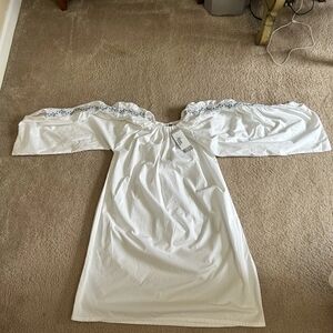 White Pirate Dressing Shirt/ Tunic Chemise Size L